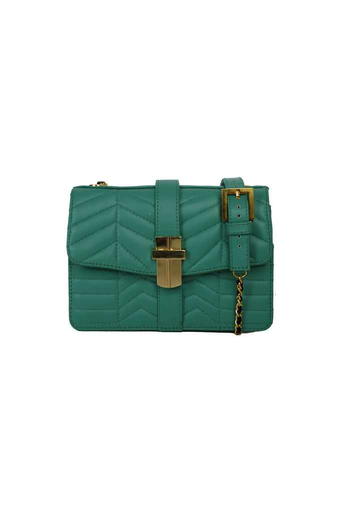 Signature Angel Jackson Mini Bag in Quilted Mint leather and gold hardware