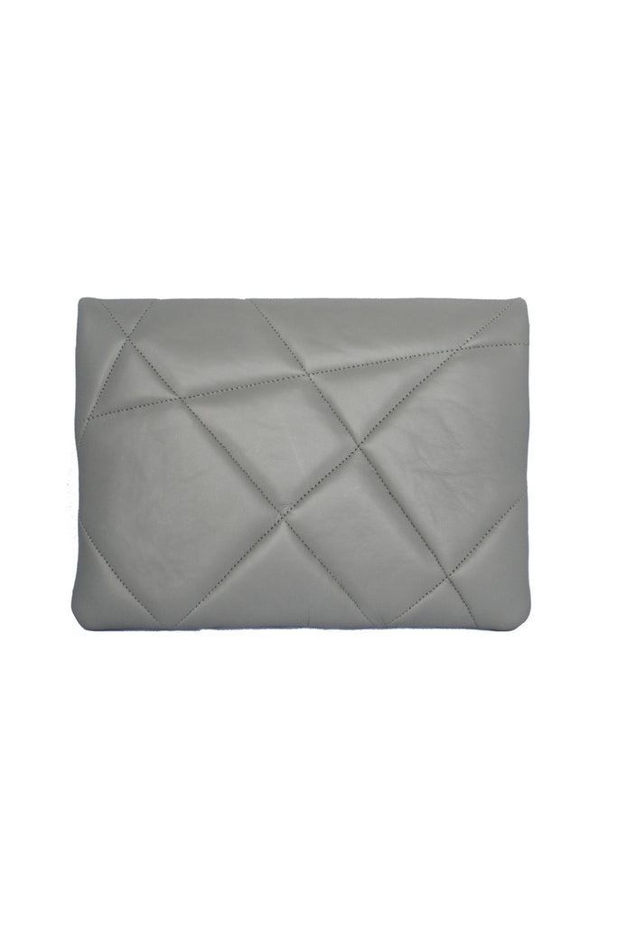 AMARO LUXE FOLDOVER CLUTCH ABSTRACT GREY