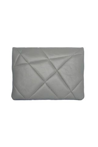 AMARO LUXE FOLDOVER CLUTCH ABSTRACT GREY