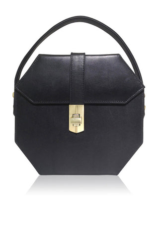 ATOMIC STARLET SATCHEL BLACK LEATHER