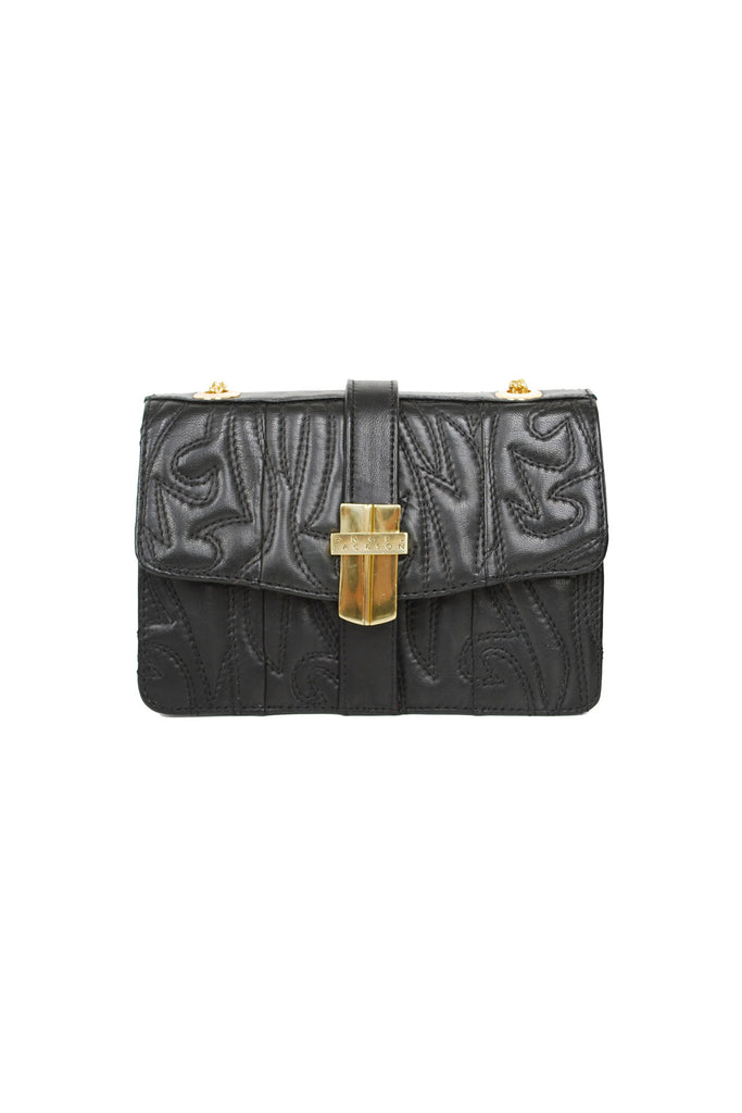 Signature Angel Jackson Mini Bag || Intricate stitched leather