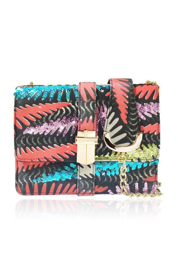 MINI PETRA EMBELLISHED SILK SATCHEL RED