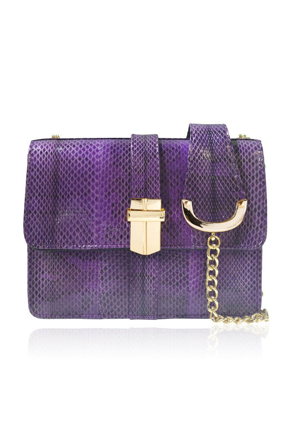 MINI PETRA SATCHEL VIOLET BUCCATA