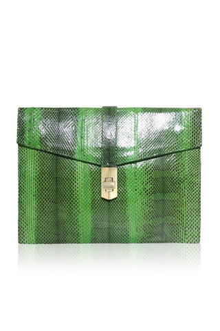 STARLET ENVELOPE CLUTCH SPRING GREEN BUCCATA