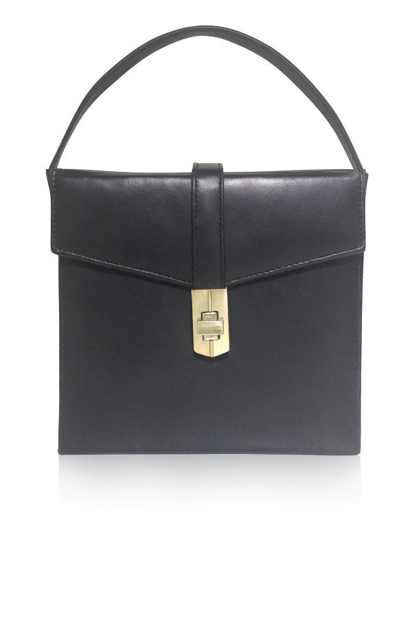 STARLET SATCHEL BLACK LEATHER