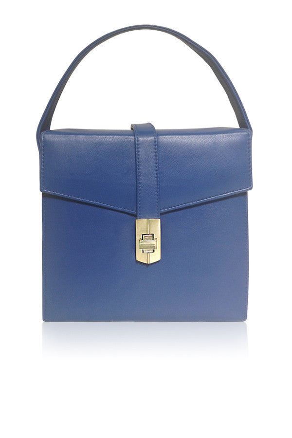 STARLET SATCHEL BLUE LEATHER