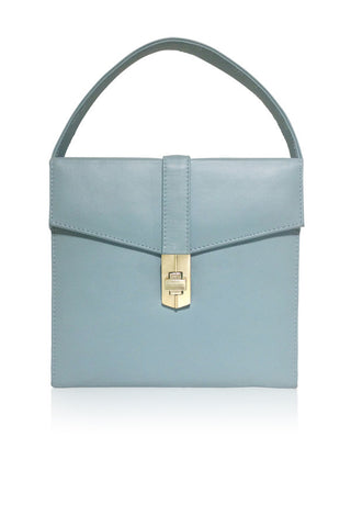 STARLET SATCHEL PALE BLUE LEATHER