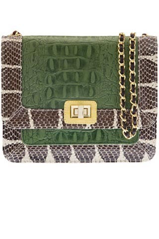 Signature Angel Jackson Jai Satchel in Vintage Green leather