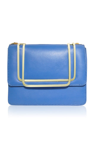 MINI PETRA SATCHEL COBALT BLUE LEATHER