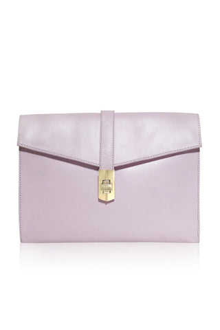 STARLET ENVELOPE CLUTCH PALE PINK LEATHER