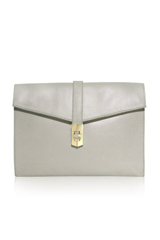 STARLET ENVELOPE CLUTCH BEIGE LEATHER
