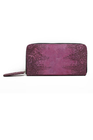 Classic Angel Jackson Zip wallet in Lavender Lizard